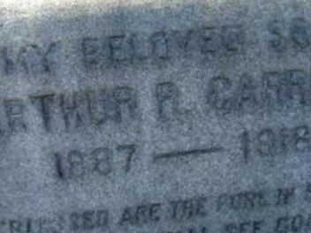 Arthur R. Carroll, Find a grave on Sysoon Arthur R. Carroll on Sysoon