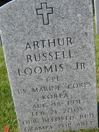 Corp Arthur Russell Loomis, Jr on Sysoon