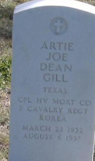 Artie Joe Dean Gill on Sysoon