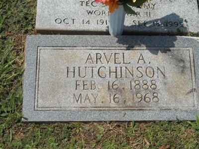 Arvel A Hutchinson on Sysoon