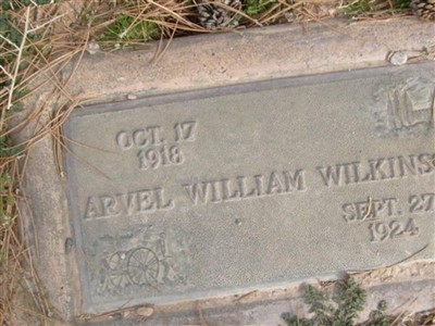 Arvel William Wilkinson on Sysoon