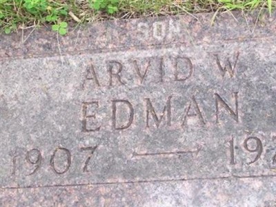 Arvid W Edman on Sysoon