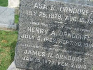 Asa R. Orndorff on Sysoon