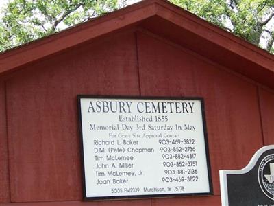 Asbury Cemetery on Sysoon