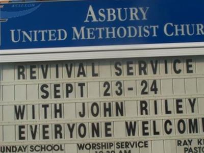 Asbury United Methodist Church Cemetery on Sysoon