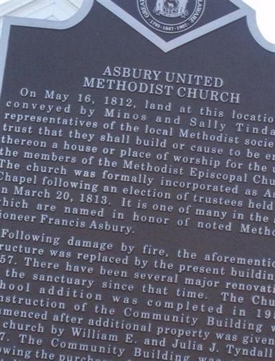 Asbury United Methodist Cemetery on Sysoon