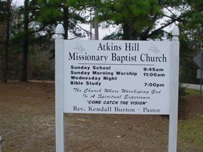 Atkins Hill Missionary Baptist Church Cemetery on Sysoon