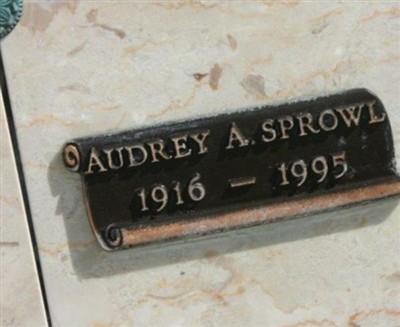 Audrey Alvis Vincent Sprowl on Sysoon