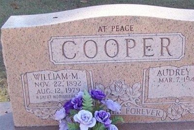 Audrey B. Cooper on Sysoon