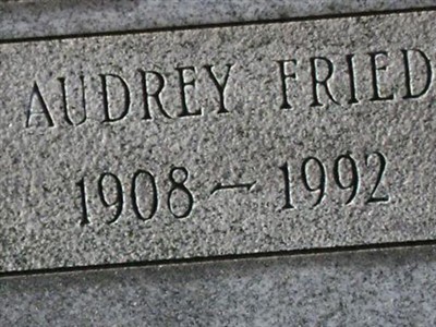 Audrey Fried Zweidinger on Sysoon