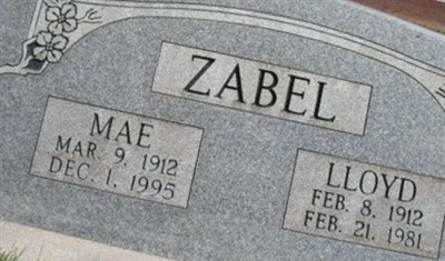 Audrey Mae Law Zabel on Sysoon