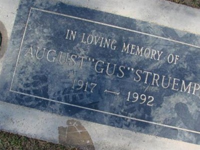 August "Gus" Struempf on Sysoon