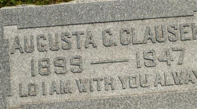 Augusta C Clausen on Sysoon