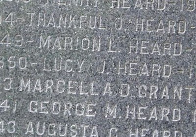 Augusta C. Heard on Sysoon