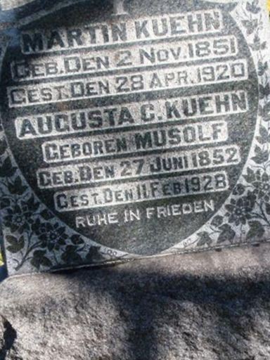 Augusta C Musolf Kuehn on Sysoon