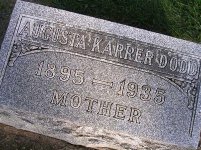 Augusta Karrer Dodd on Sysoon