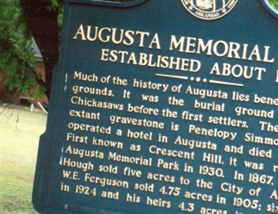 Augusta Memorial Park on Sysoon