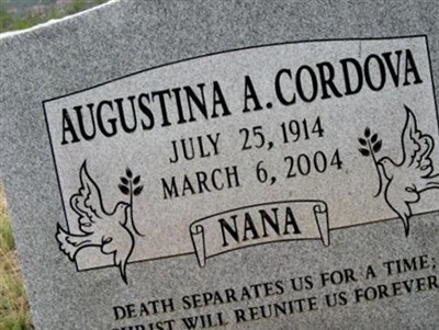 Augustina A Cordova on Sysoon