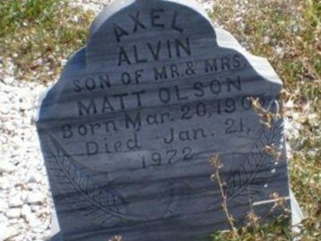 Axel Alvin Olson on Sysoon