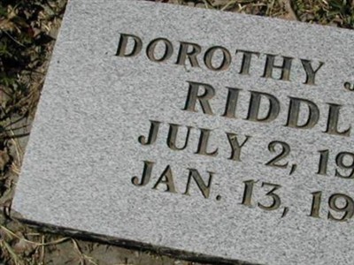 Baby Dorothy Julia Riddle on Sysoon