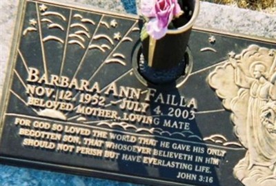 Barbara Ann Schee Failla on Sysoon