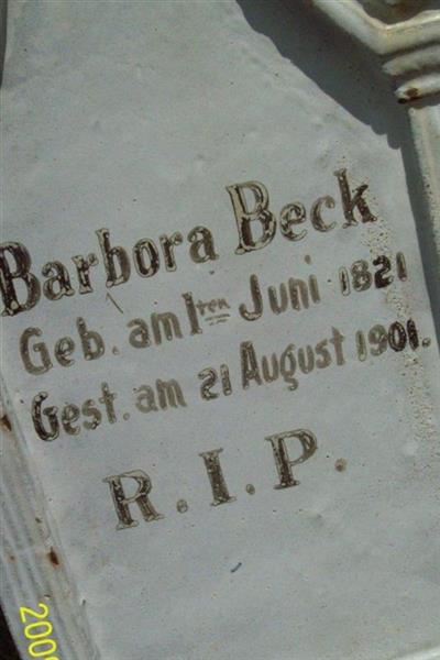 Barbara Barth? Beck on Sysoon