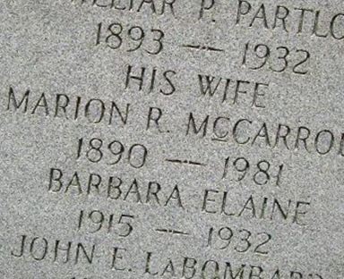 Barbara Elaine Partlow on Sysoon