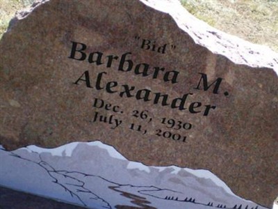 Barbara M "Bid" Alexander on Sysoon
