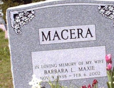 Barbara L, "Maxie" Jencks Macera on Sysoon