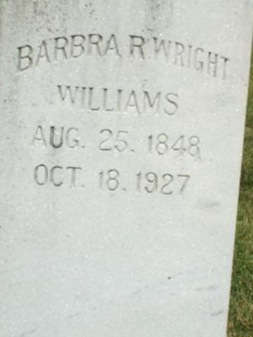 Barbara R Wright Williams on Sysoon