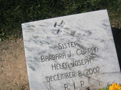 Barbara J. Sister Helen Joseph Curran on Sysoon