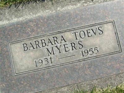 Barbara Toevs Myers on Sysoon