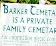 Barker Cemetery on Sysoon
