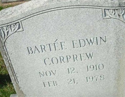 Bartee Edwin Corprew on Sysoon