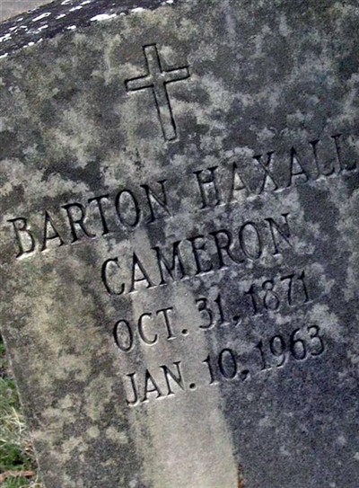Barton Haxall Cameron on Sysoon