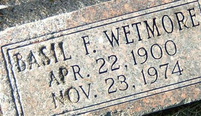 Basil Fairfax Wetmore on Sysoon