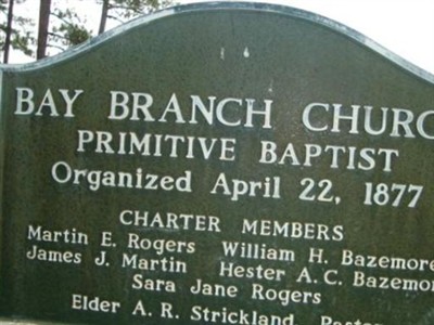 Bay Branch Cemetery on Sysoon