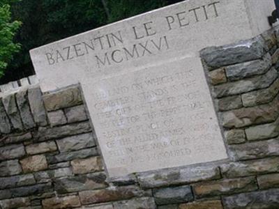 Bazentin-le-Petit Military Cemetery on Sysoon