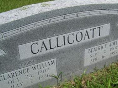 Beatrice A. King Callicoatt on Sysoon