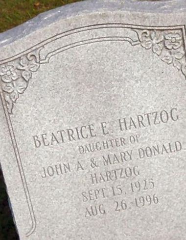 Beatrice E. Hartzog on Sysoon