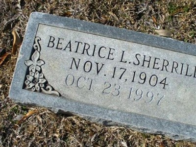 Beatrice L Sherrill on Sysoon