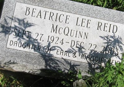 Beatrice Lee Reid McQuinn on Sysoon