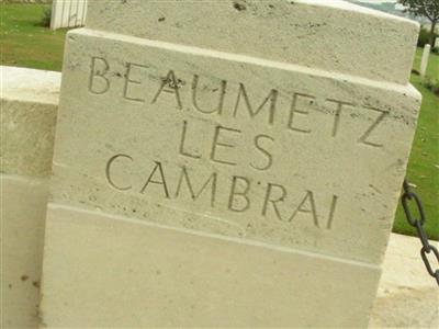 Beaumetz-les-Cambrai Military Cemetery No. 1 on Sysoon