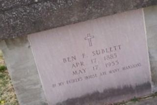 Ben F. Sublett on Sysoon
