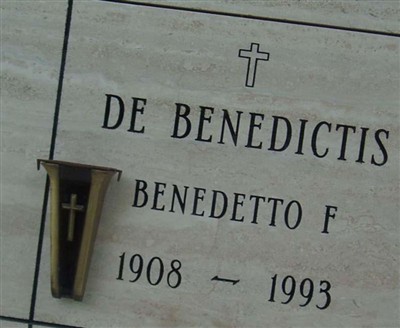 Benedetto F. De Benedictis on Sysoon