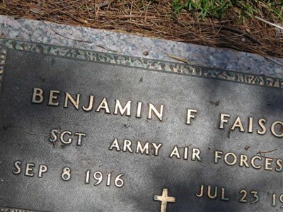 Benjamin F. Faison on Sysoon