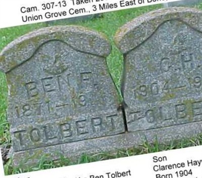 Benjamin Franklin "Ben" Tolbert on Sysoon