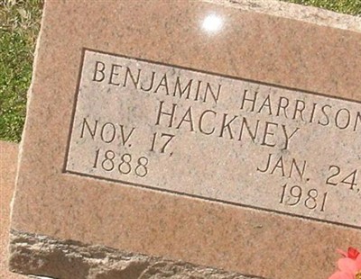 Benjamin Harrison Hackney on Sysoon