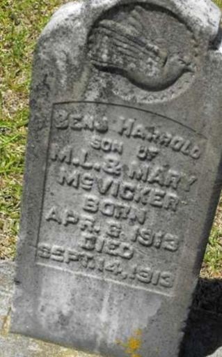 Benjamin Harrold McVicker on Sysoon