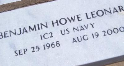 Benjamin Howe Leonard on Sysoon